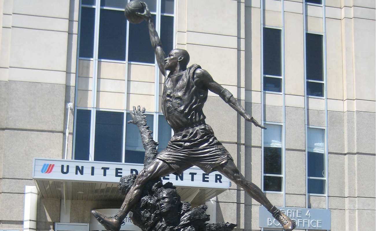 Michael Jordan statue in Illinois Chicago