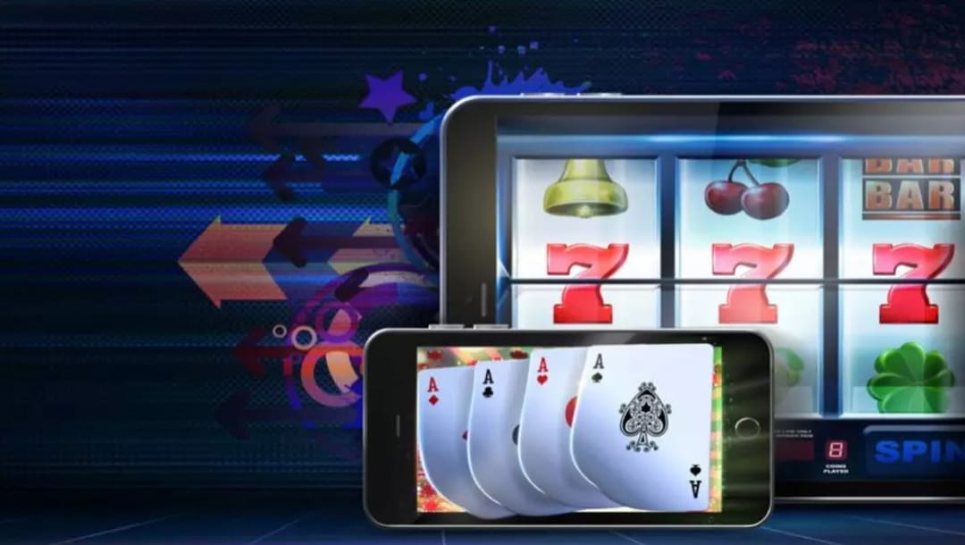 playing slots, poker and roulette games at online casinos using mobile devices.