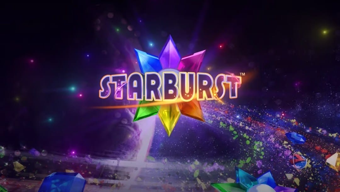Title page for online slot Starburst Touch by NetEnt