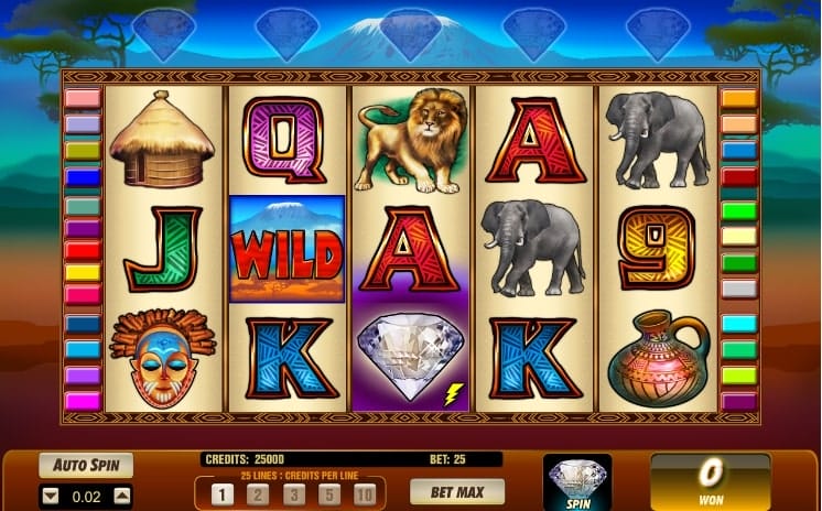 Online casino slot game Serengeti Diamonds by NYX
