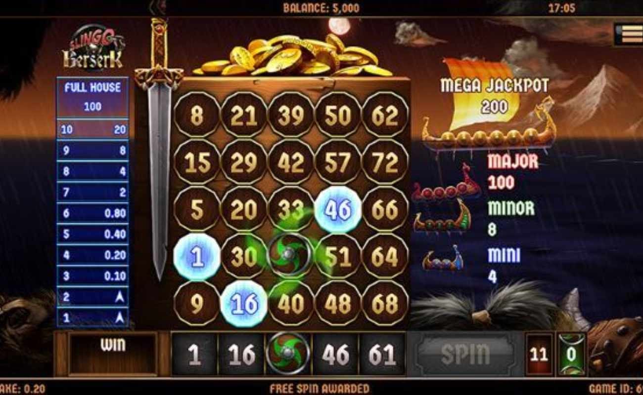 Slingo Berserk online casino game