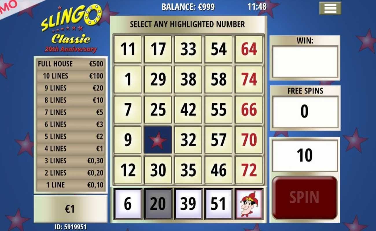 Slingo Classic online slot casino game