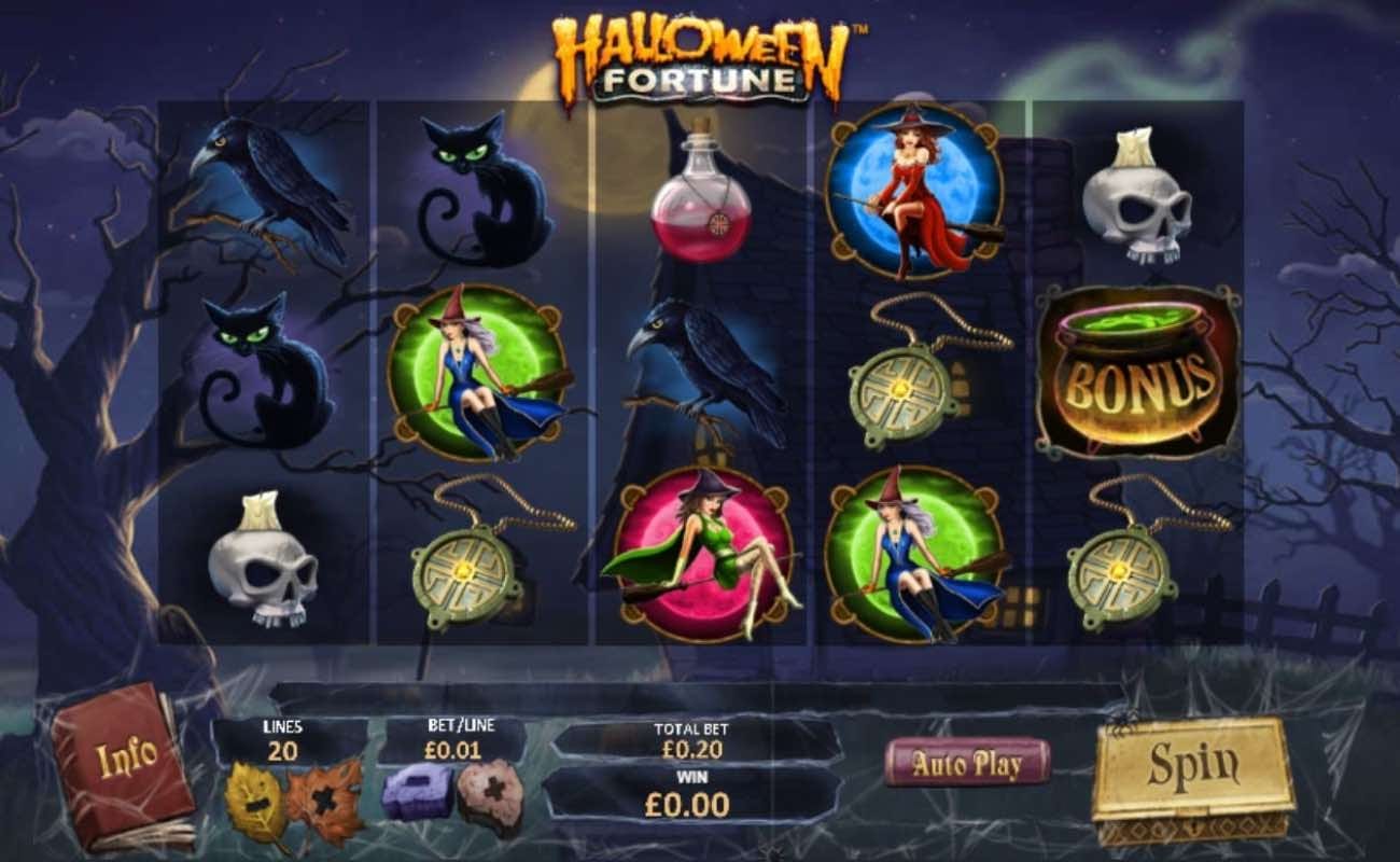 Halloween Fortune online slot casino game by Playtech