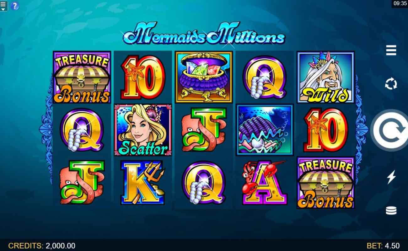 Mermaids Millions online slot casino game by DGC