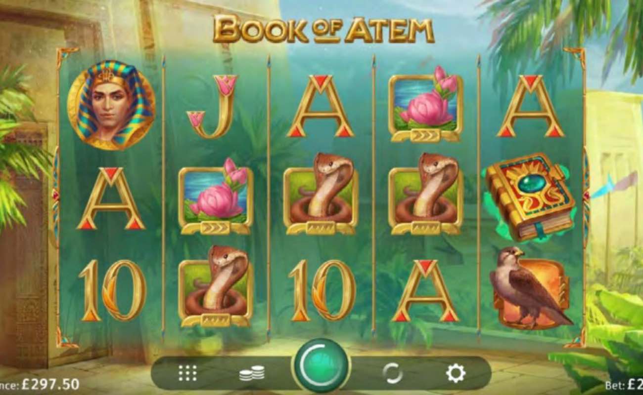 Book of Atem online slot casino game by DGC
