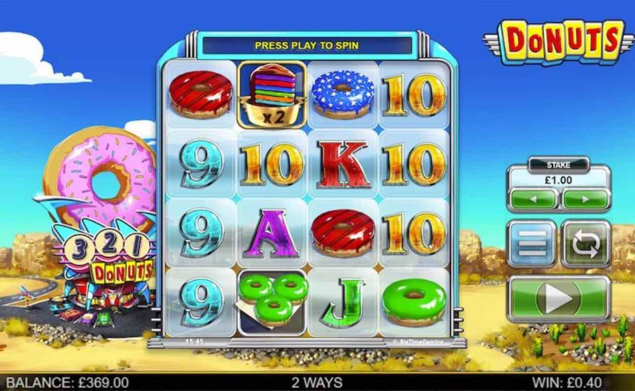 Donuts online slot casino game by BTG (NYX)