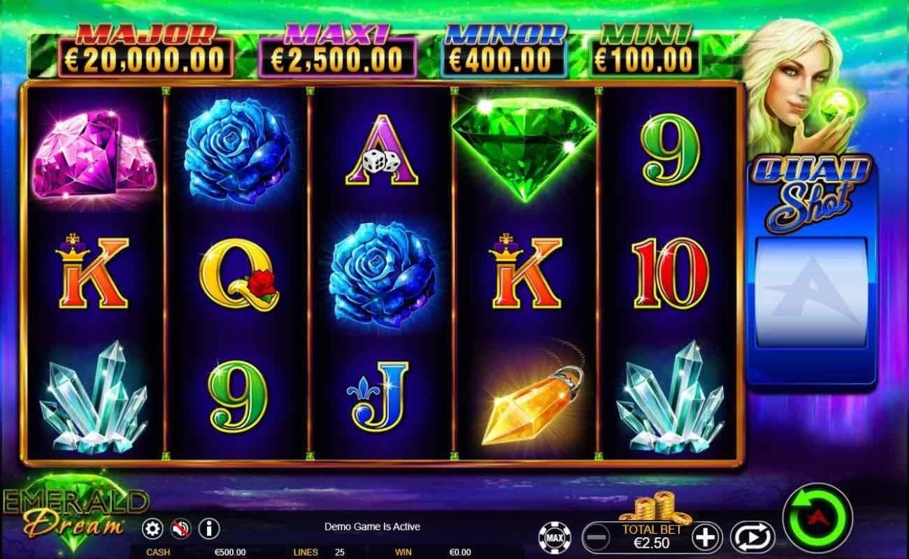 Emerald Dream online slot casino game by Ainsworth