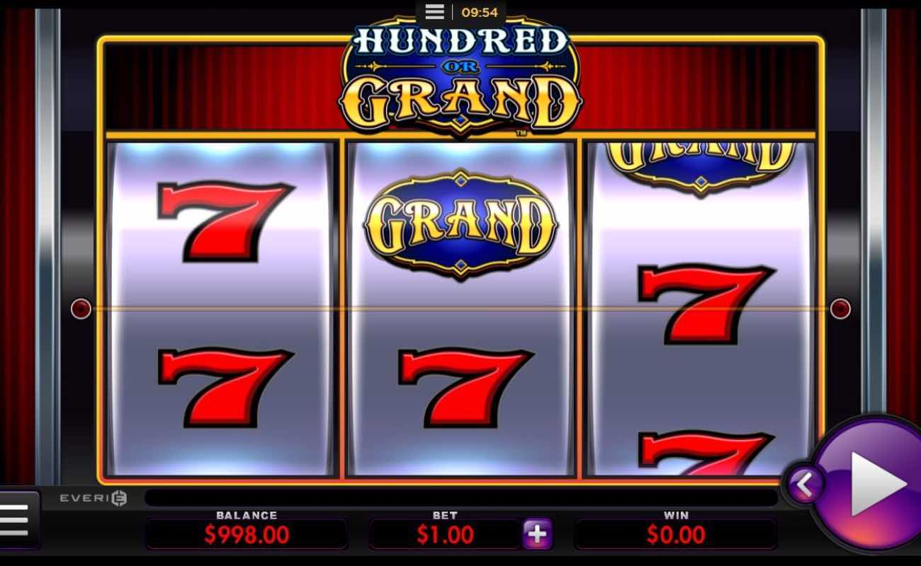 Hundred or Grand online slot casino game by Everi