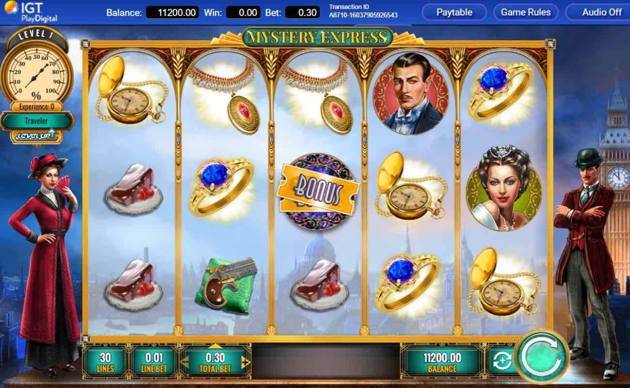 Mystery Express online slot casino game by IGT