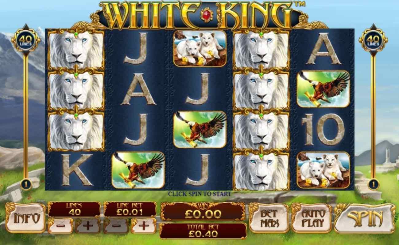 White King online slot casino game by Playtech