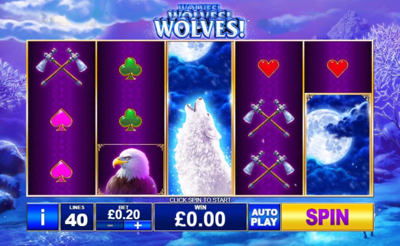 Wolves! Wolves! Wolves! online slot casino game by Playtech