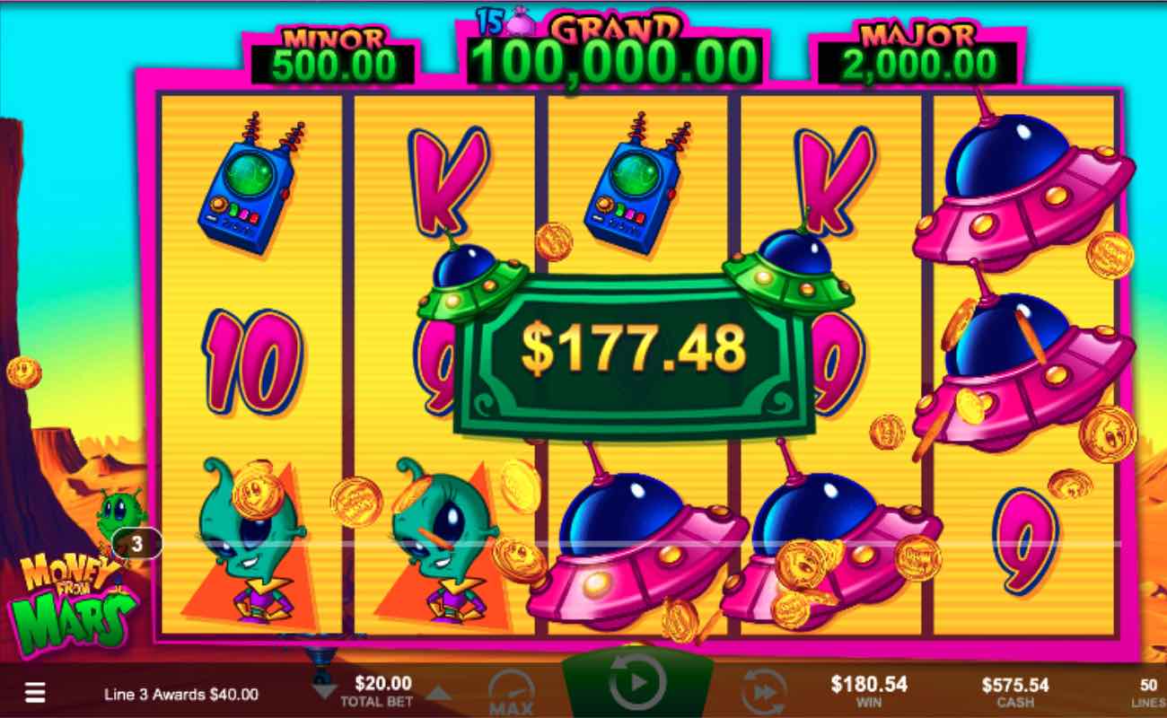 Money From Mars online slot by Ainsworth.