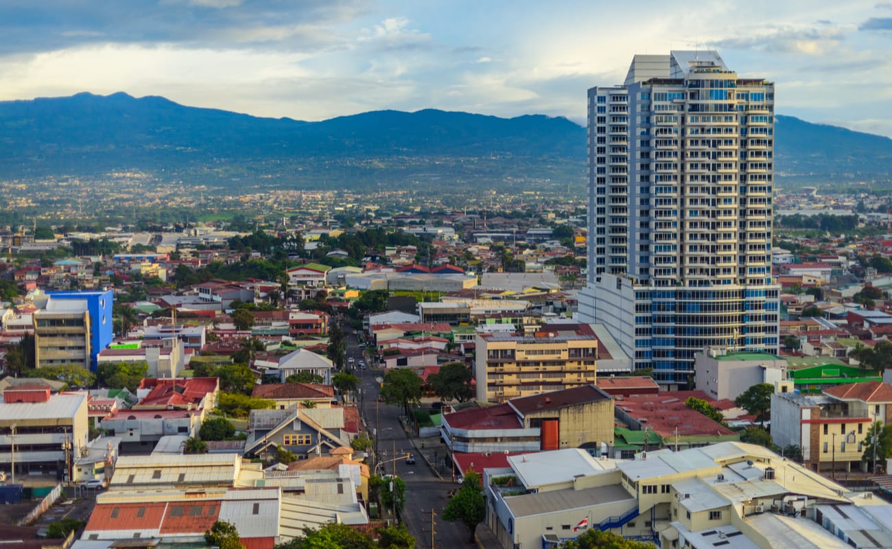 View of San José, the capital city of Costa Rica.