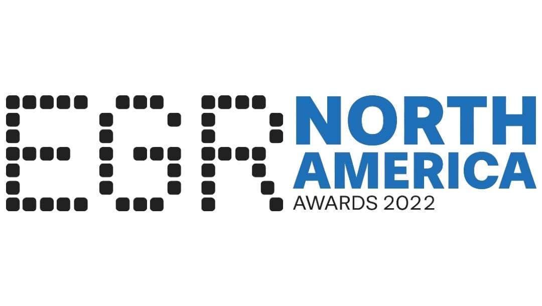 EGR North America Awards 2022 logo on a white background
