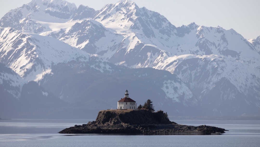 Eldred Rock Lighthouse, Haines, Alaska, USA.