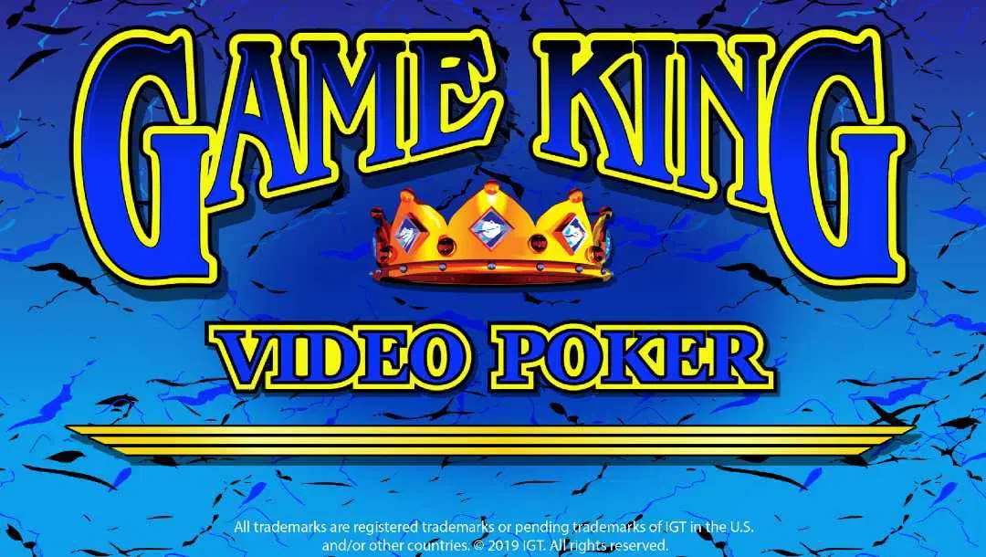 Title page for Game King Video Poker by IGT