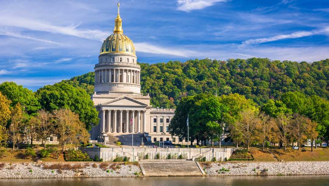 The West Virginia State Capitol in Charleston, West Virginia.