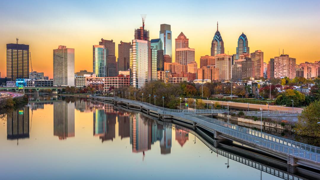 Philadelphia, Pennsylvania, skyline.