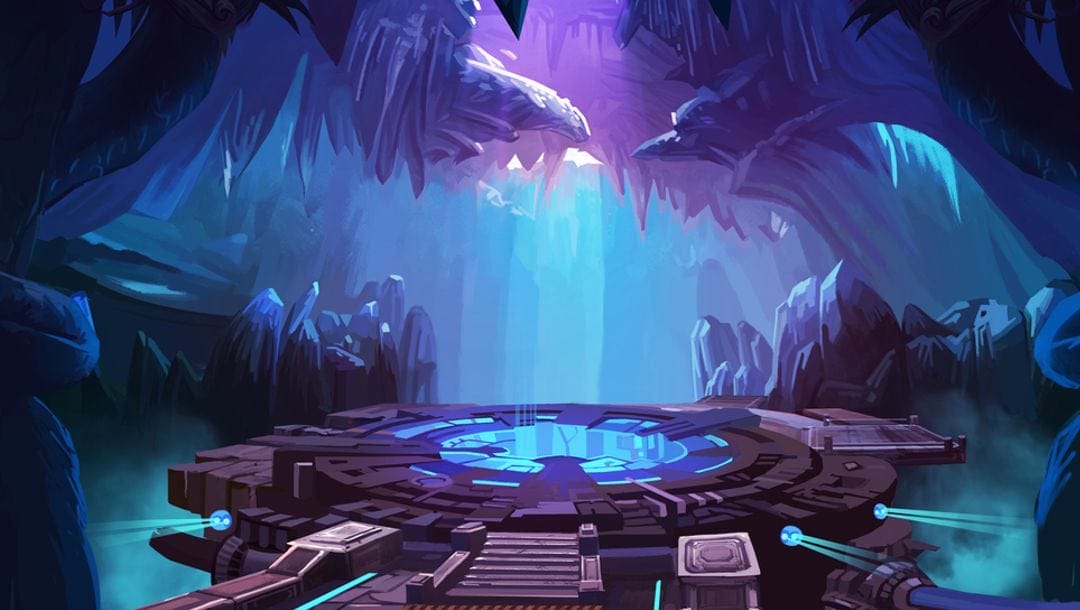 Video game featuring a sci-fi mystery cave.