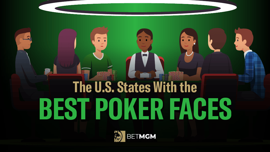 A header image for a blog about the states with the best poker faces.