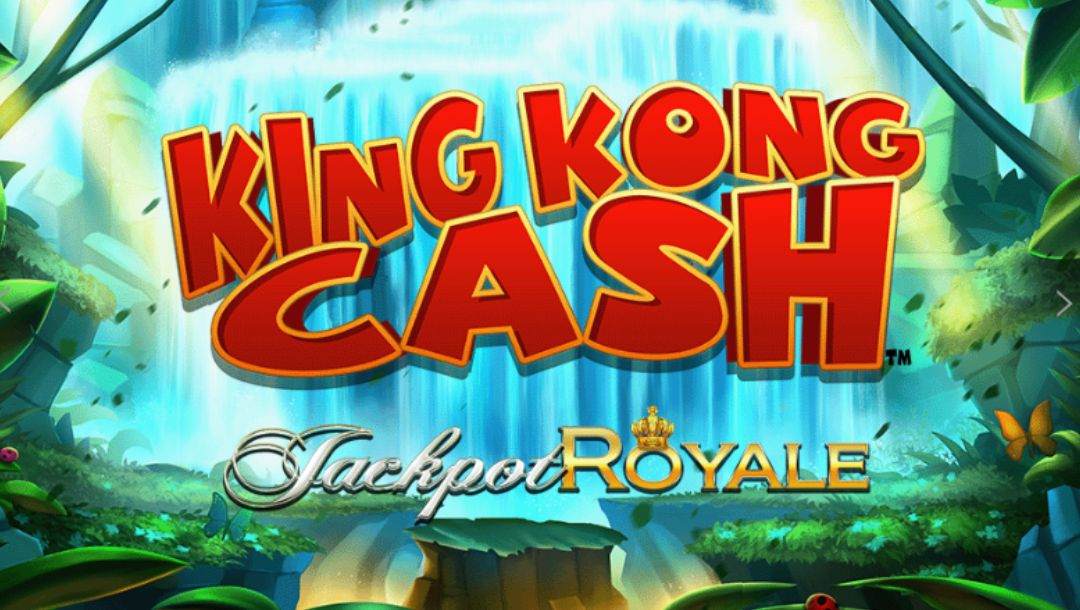 homepage of the King Kong Cash Go Bananas Jackpot Royale online slot game by Blueprint