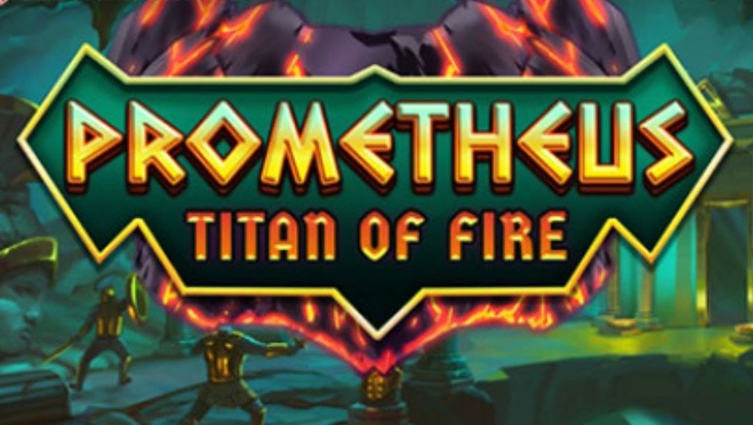 homepage of the Prometheus Titan of Fire online slot game by Fantasma