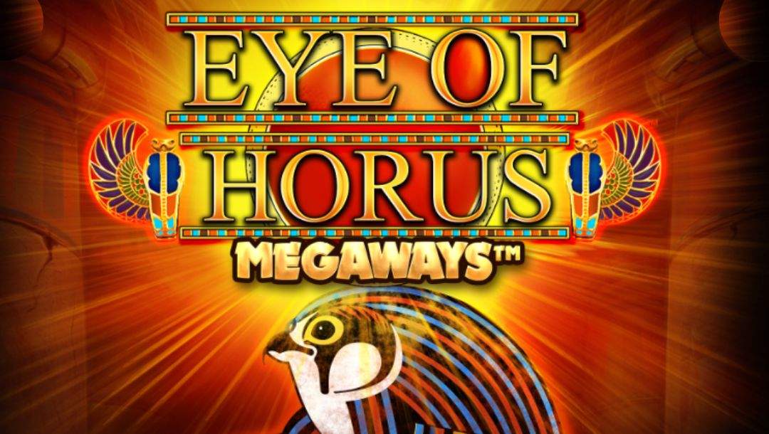 the homepage of the online slot game, Eye Of Horus Golden Tablet Megaways by Blueprint