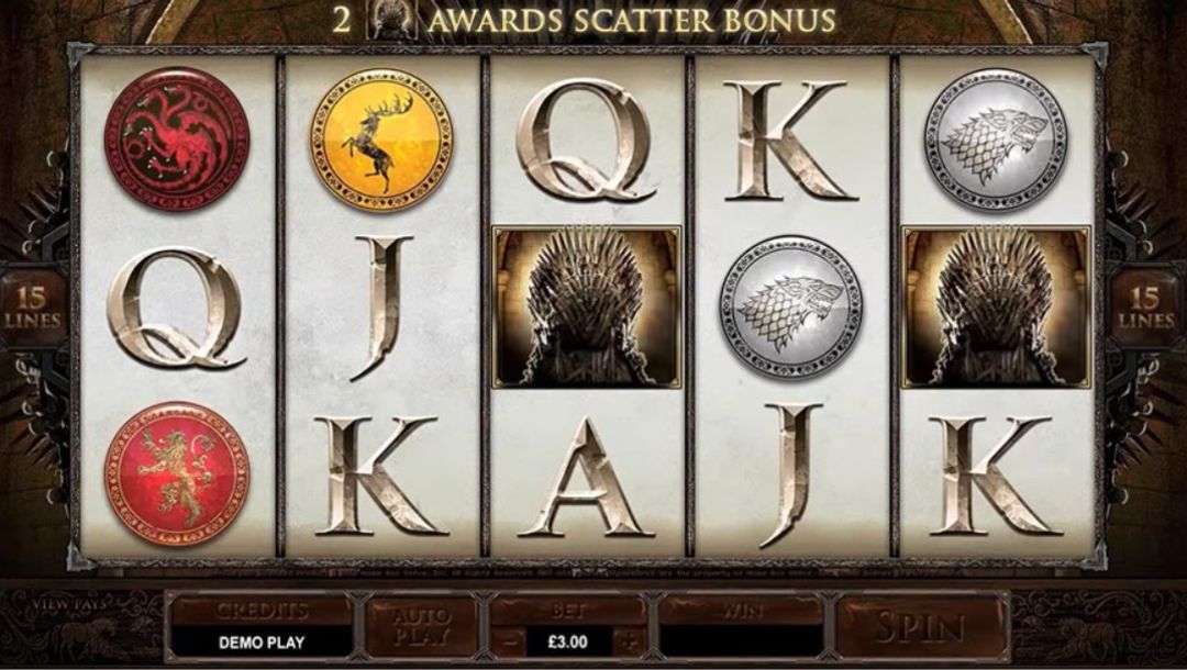 Microgaming's Game of Thrones themed online slot game