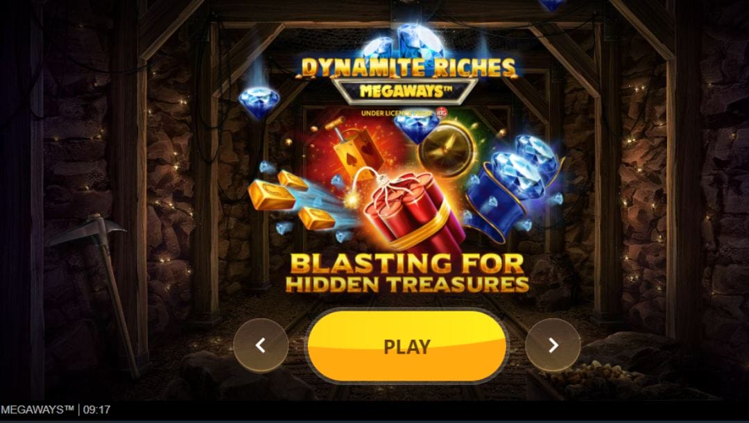 Dynamite Riches online casino game screenshot.