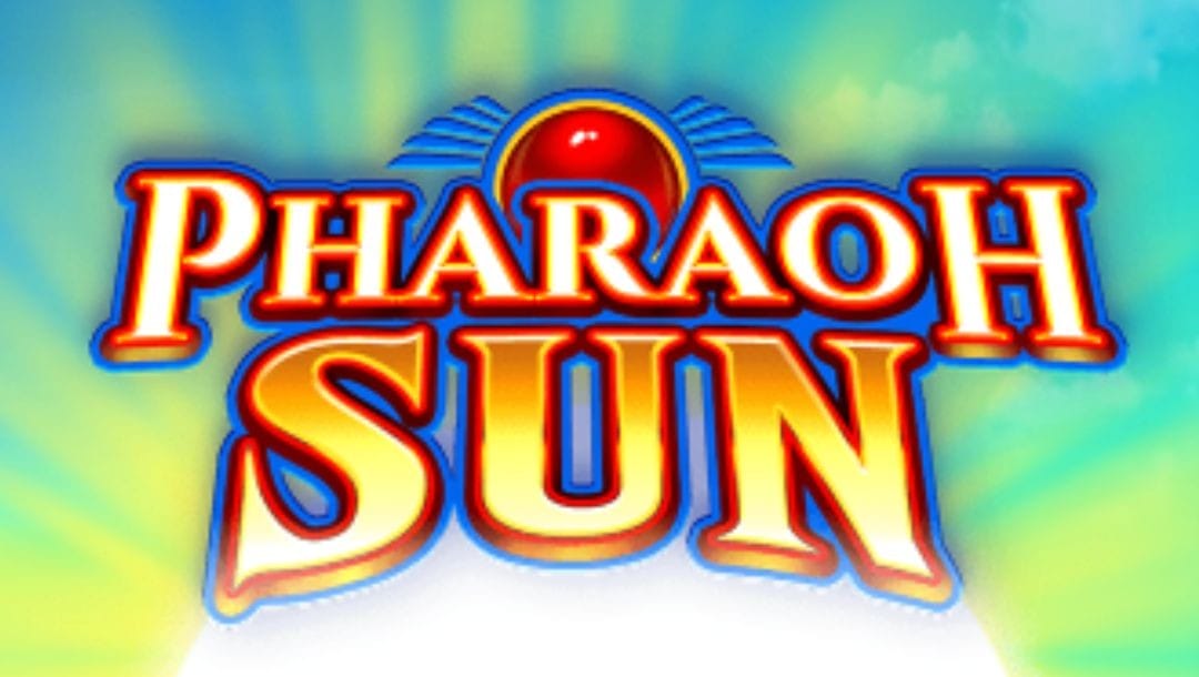 title of the Pharaoh Sun online slot game by AGS