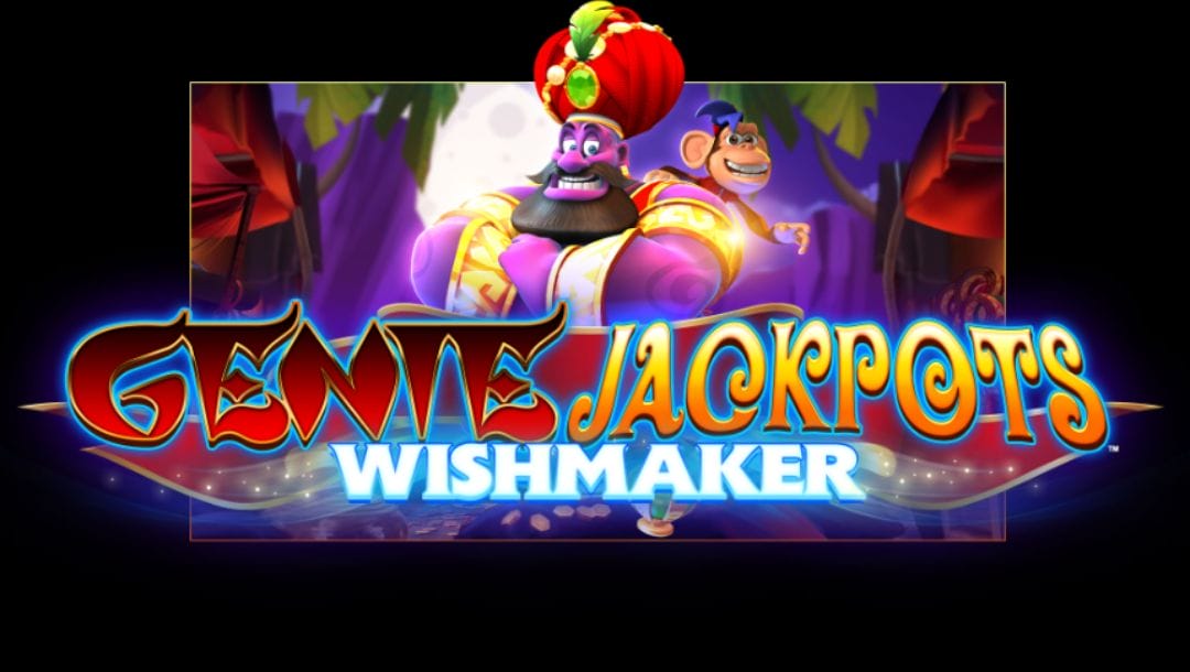 Genie Wishmaker Jackpot Royale online slot screenshot.