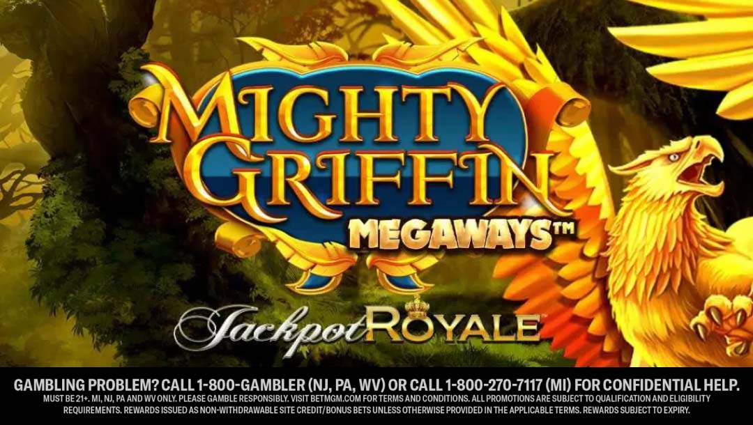 Mighty Griffin Megaways online slot loading screen.
