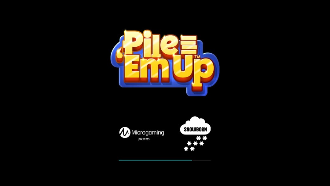 Pile ‘Em Up online slot game screenshot.