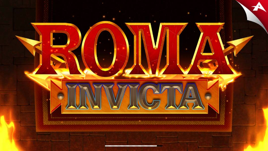 Roma Invicta online slot game screenshot.