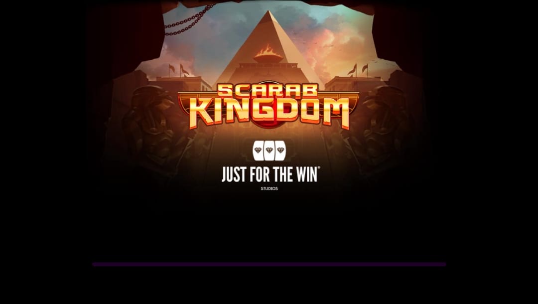 Scarab Kingdom online slot game screenshot.