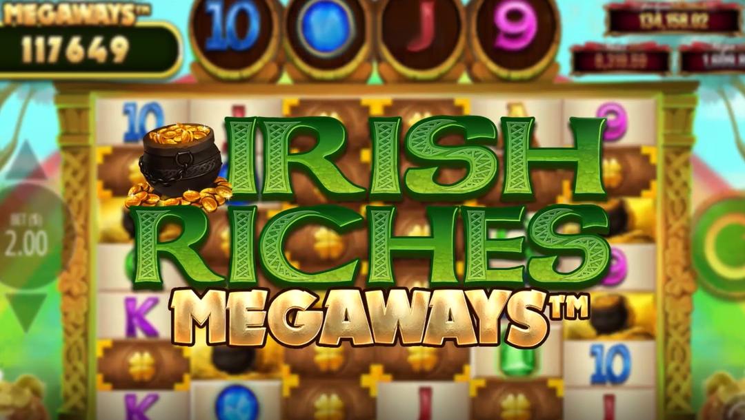 Gameplay in Irish Riches Megaways Jackpot Royale by Blueprint