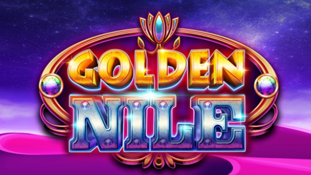 Golden Nile online slot machine loading screen.