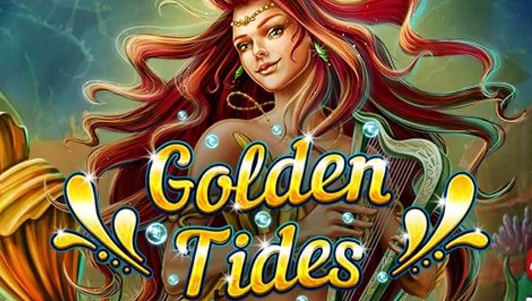 Golden Tides online slot loading screen.