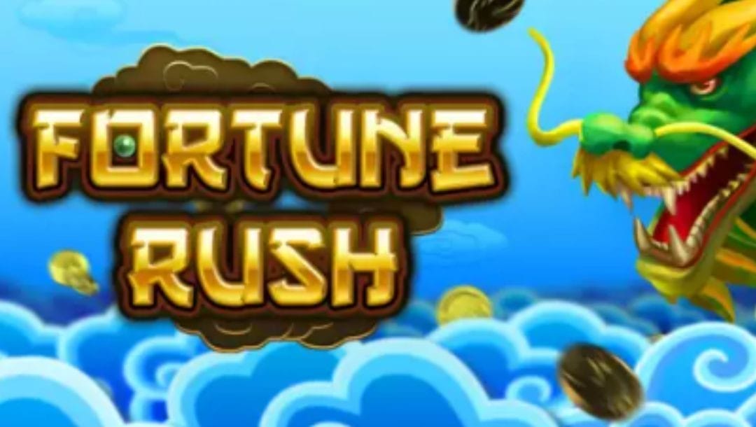 title page of Fortune Rush online slot game by DGC