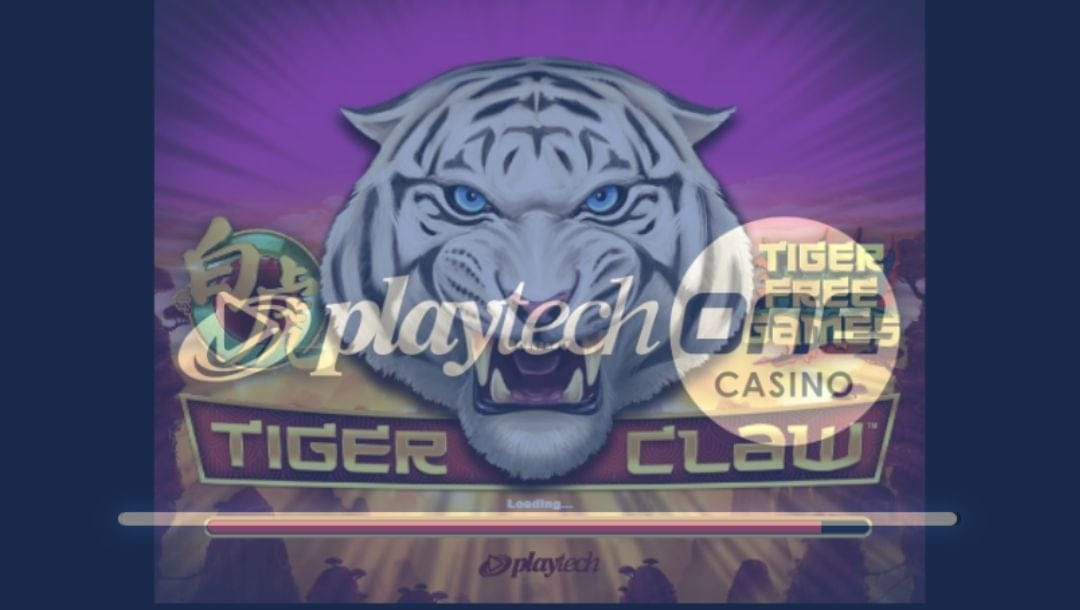 Loading screen of Tiger Claw by Playtech.
