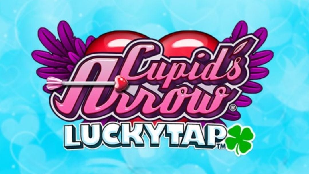 The title screen for Cupid’s Arrow LuckyTap by Design Works Gaming.