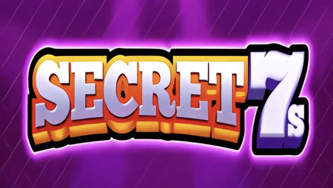 Title screen for Secret 7s online slot.