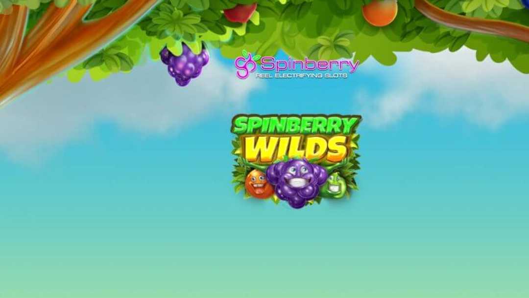 Title page of Spinberry Wilds online slot.