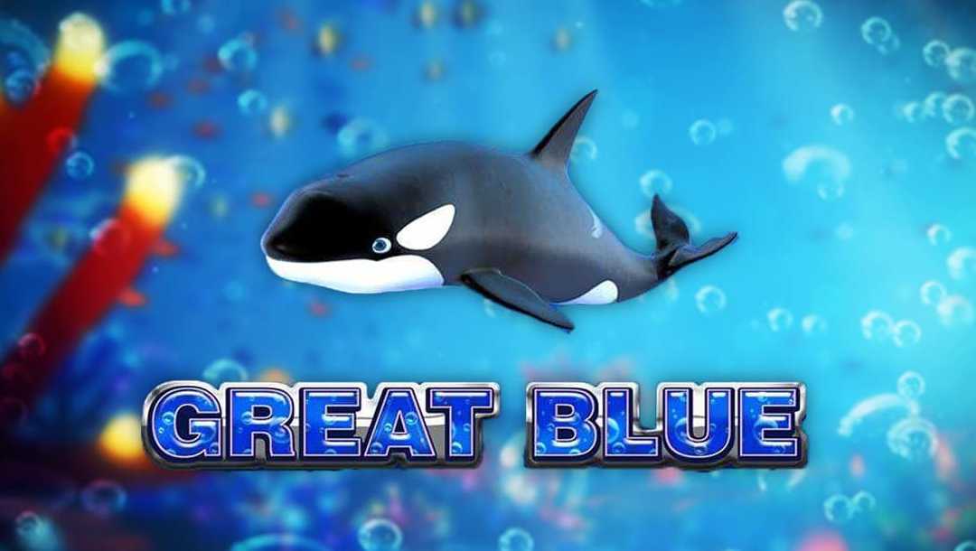 Title screen of the Great Blue online slot.
