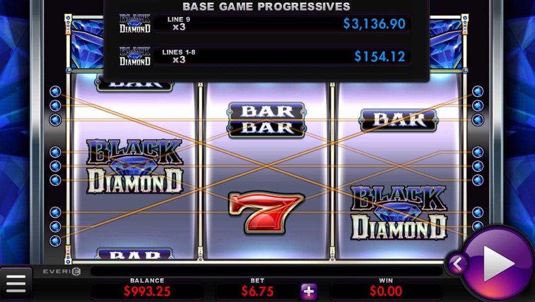 The Black Diamond Platinum slot reel.