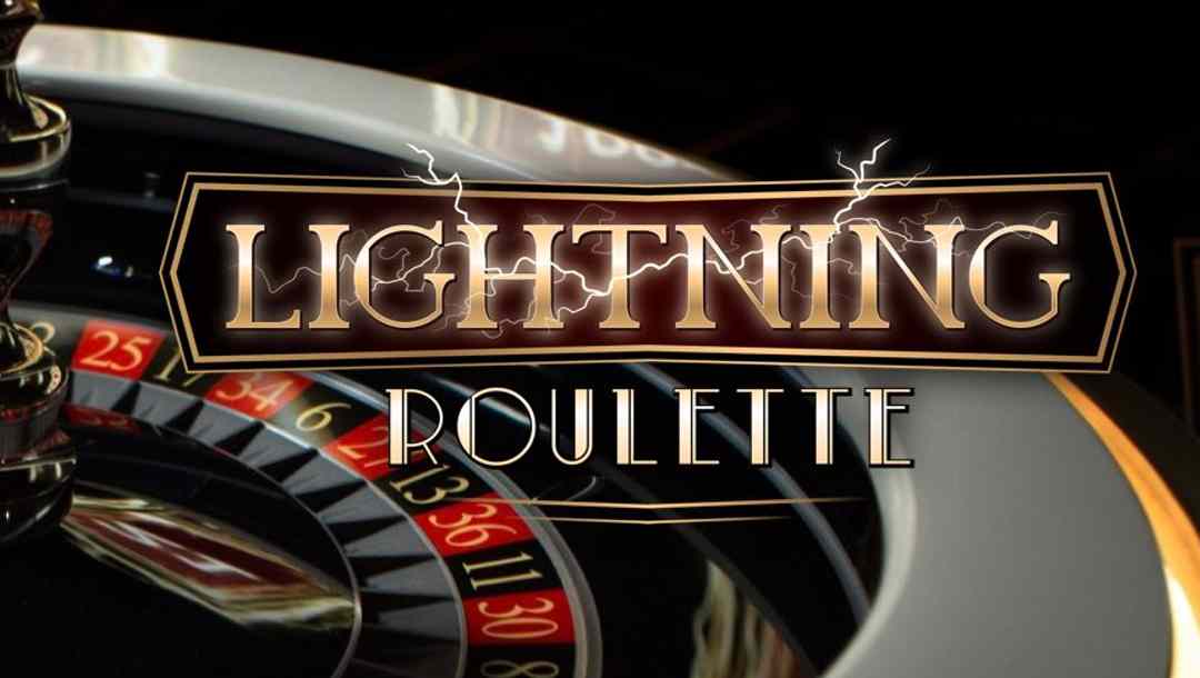 The title screen for Lightning Roulette online casino game