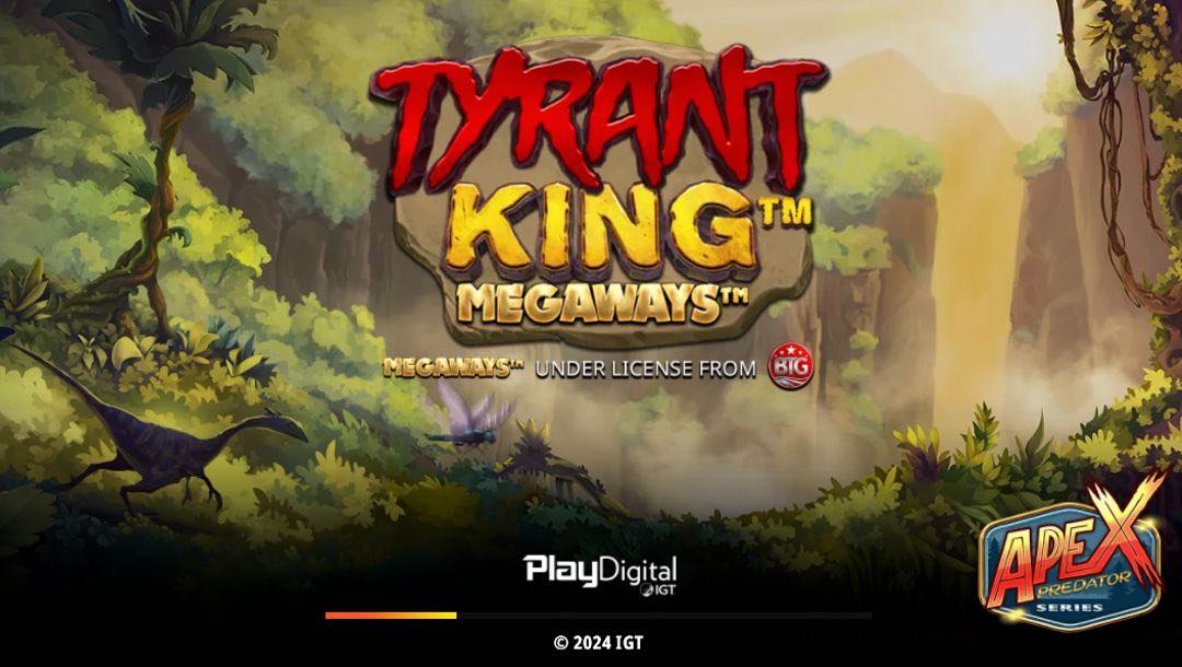 Tyrant King Megaways online slot loading screen.