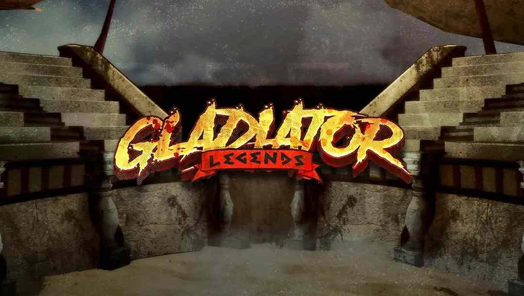The Gladiator Legends title superimposed on an arena.