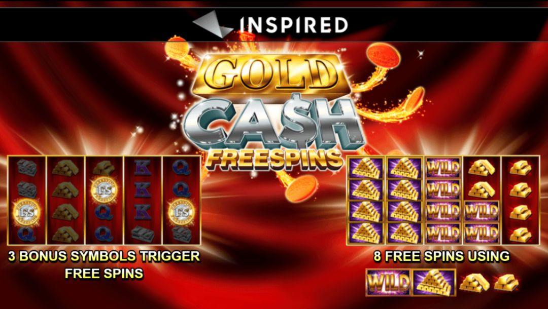Screenshot of Gold Cash Free Spins loading screen.