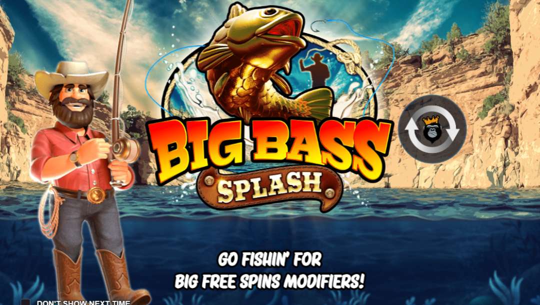 Big Bass Splash casino game loading screen with the game logo.